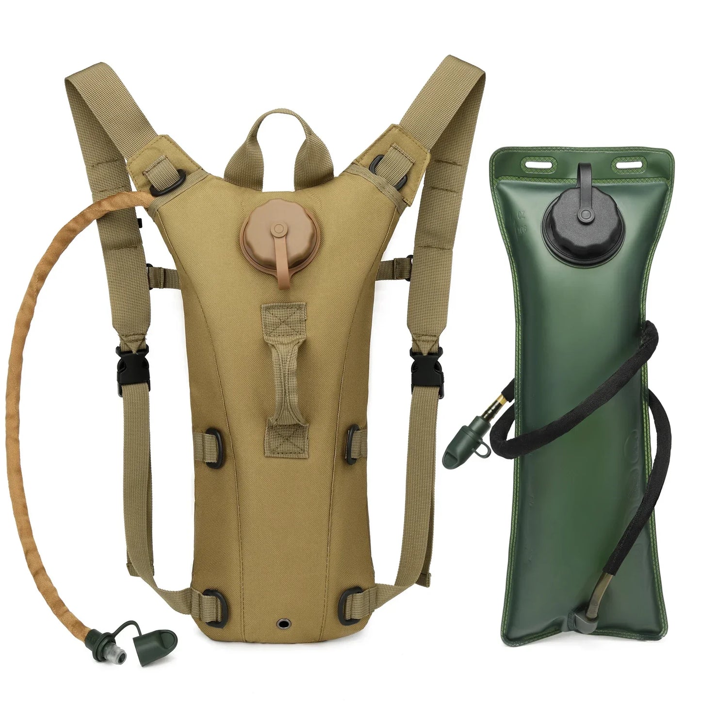 3L Water Bladder Hydration Backpack Waterproof Lightweight Nylon Outdoor Sports Bag For Hiking Cycling Running Climbing