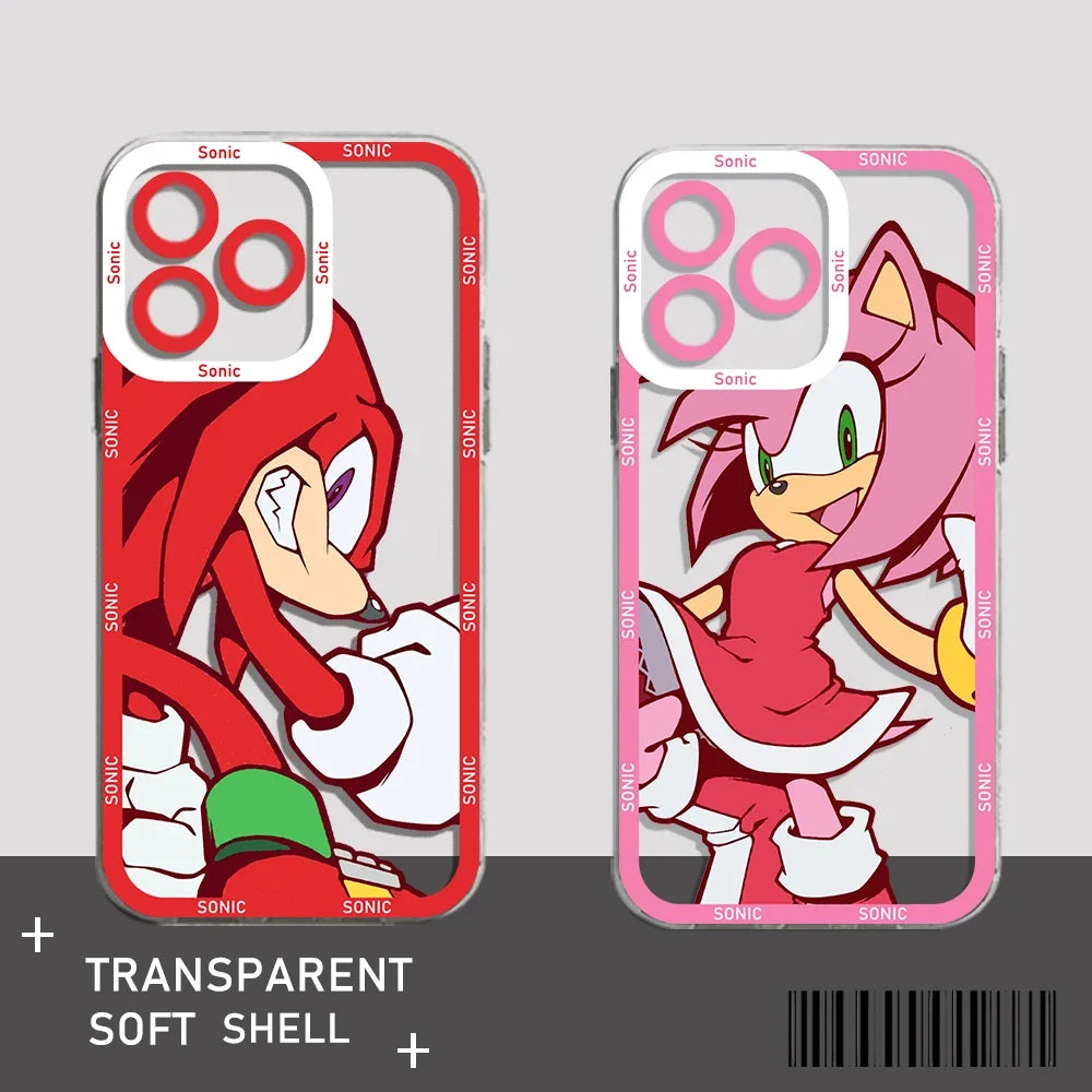 Cartoon Cute Game Phone Case For iPhone 17e 17 16e 16 15 14 13 12 11 Mini Air Pro Max X XR XSMax Plus S-S-Sonics Soft Back Cover