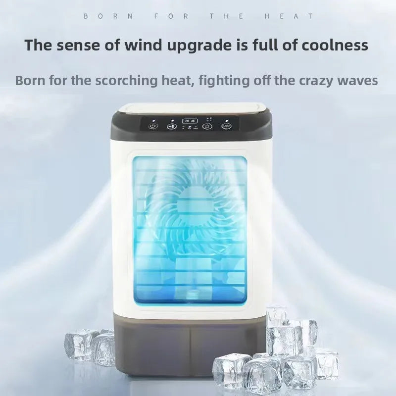 DurableNew Household Mini Air Conditioning Fan USB Office Refrigeration Humidification Atomization Cooling Fan Portable Mobile C