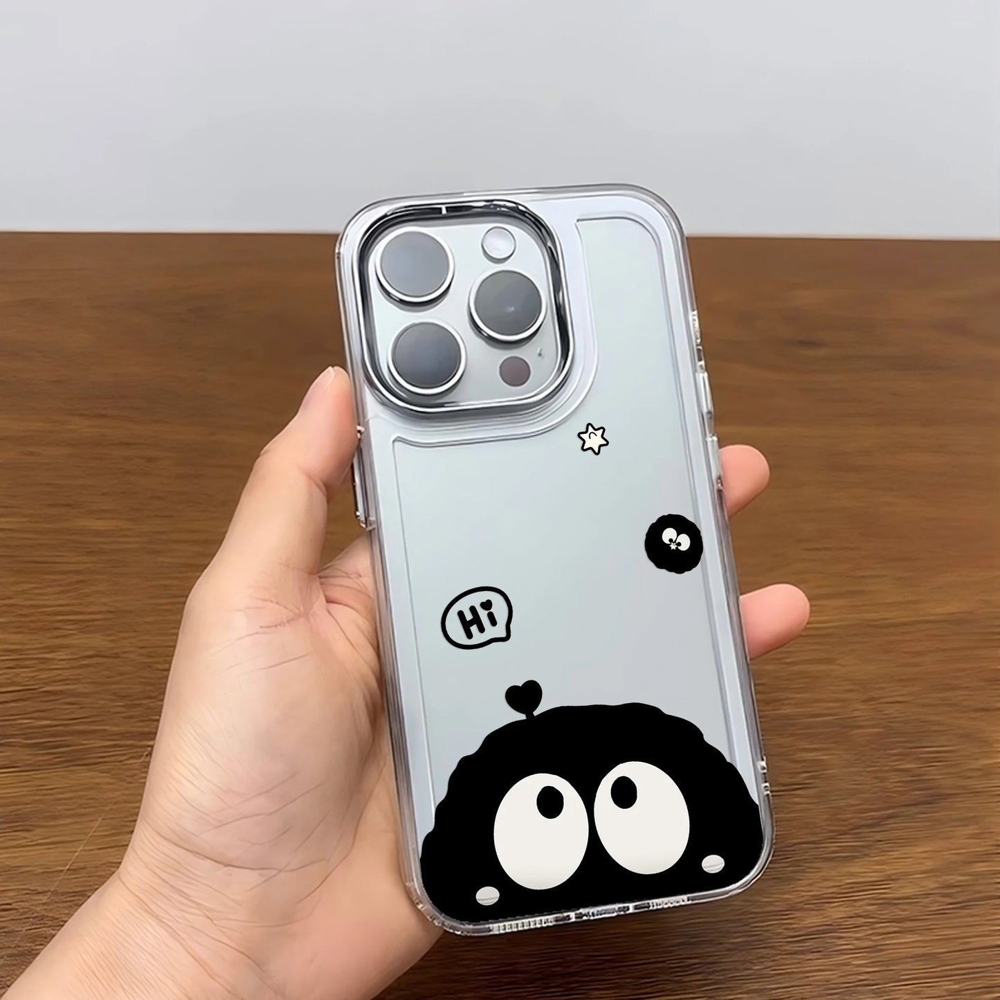 Lovely Black Monster Soot Sprites Phone Case For iPhone 17 16e 16 15 14 13 12 11mini Pro Max X XR XSMAX 8 7 Air Plus Soft Cover