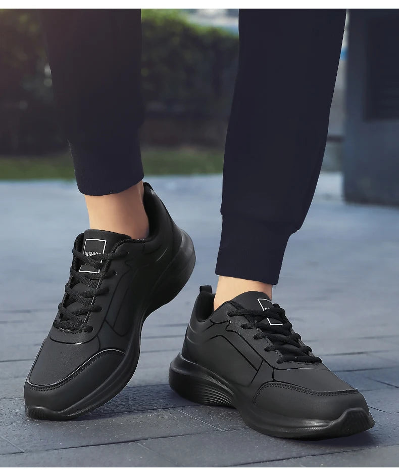 2024 New Sneakers Men Casual Shoes Comfotable Lightweight Men High Quality Running Shoes Outdoor Waterproof Leather Sport Shoes