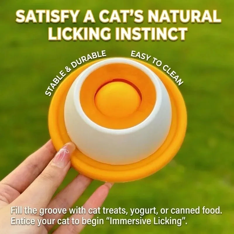 Pet Lick Feeder Bowl Slow Feeder for Dogs Cats Anti Anxiety Interactive Treat Toy Non-Slip Suction Licking Mat for Oral Care