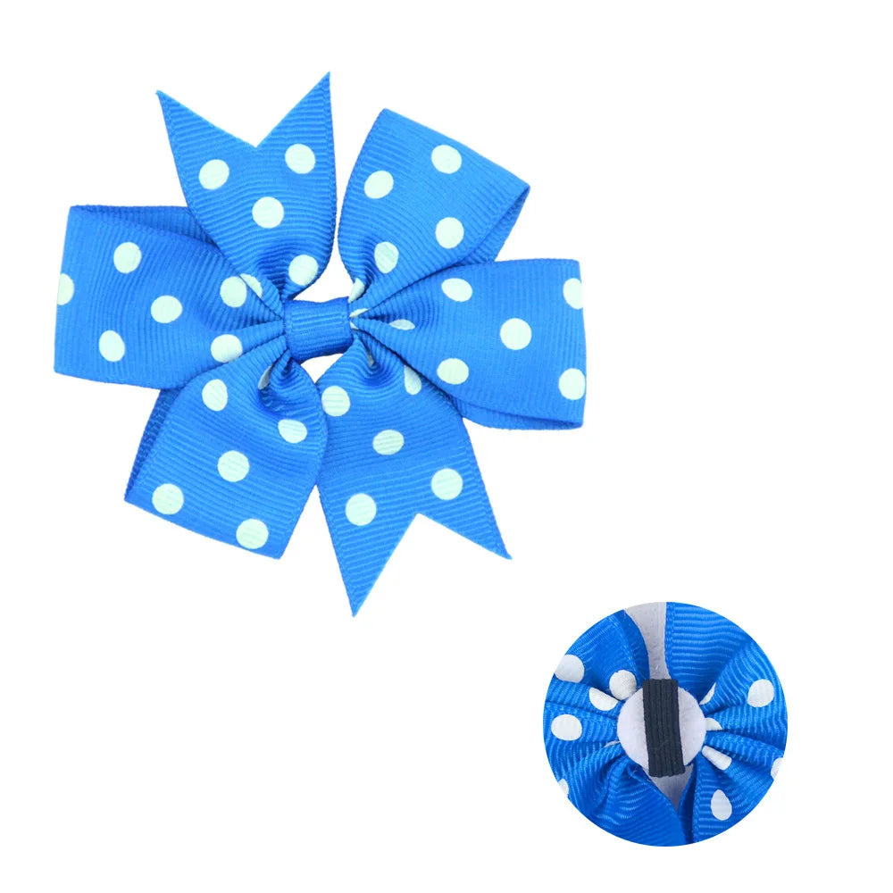 50/100pcs Dot Pet Accessories Dog Collar Bow Tie Slideable Dog Bow Ties Solid DIY Dog Collar Accessories Small Dogs Cat Bowties
