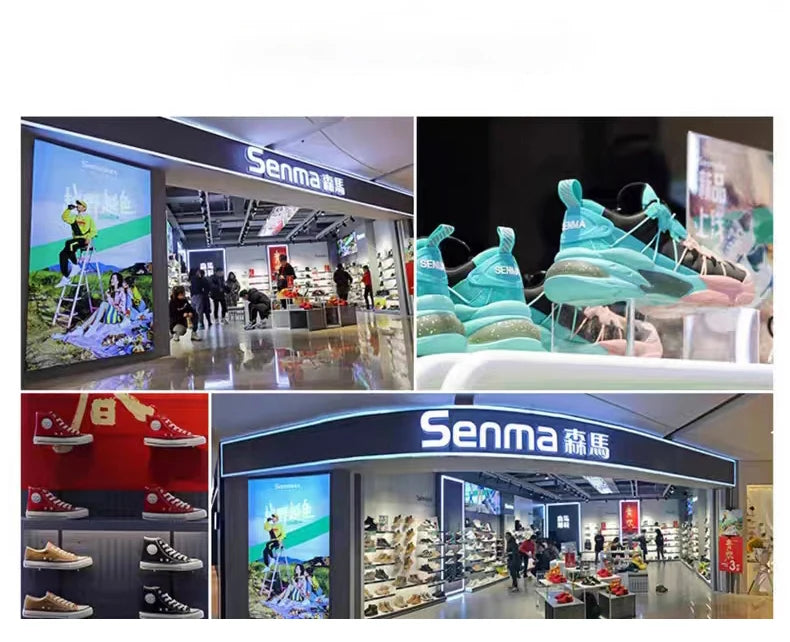SENMA Luxury Design Sneakers For Men 2025 White Board-shoe Soft Women Walking Shoes Running Shoes Couples Sneakers Tennis shoes