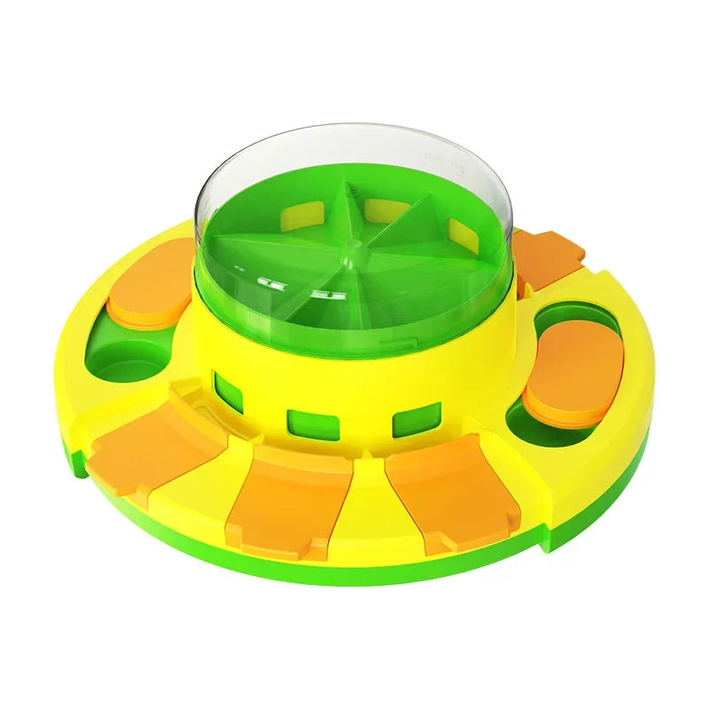 New Dog Puzzle Toy Slow Feeder Interactive Increase Puppy Iq Food Dispenser With 4 Non-slip Rubber Mats Pp Bowl