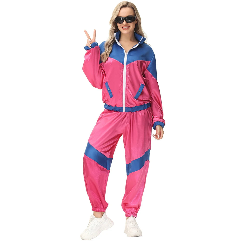 Halloween Couples Hippie Costumes for Women Male Vintage 70s 80s Rock Disco Cosplay Outfits Hip Hop Disco Hippie Costume