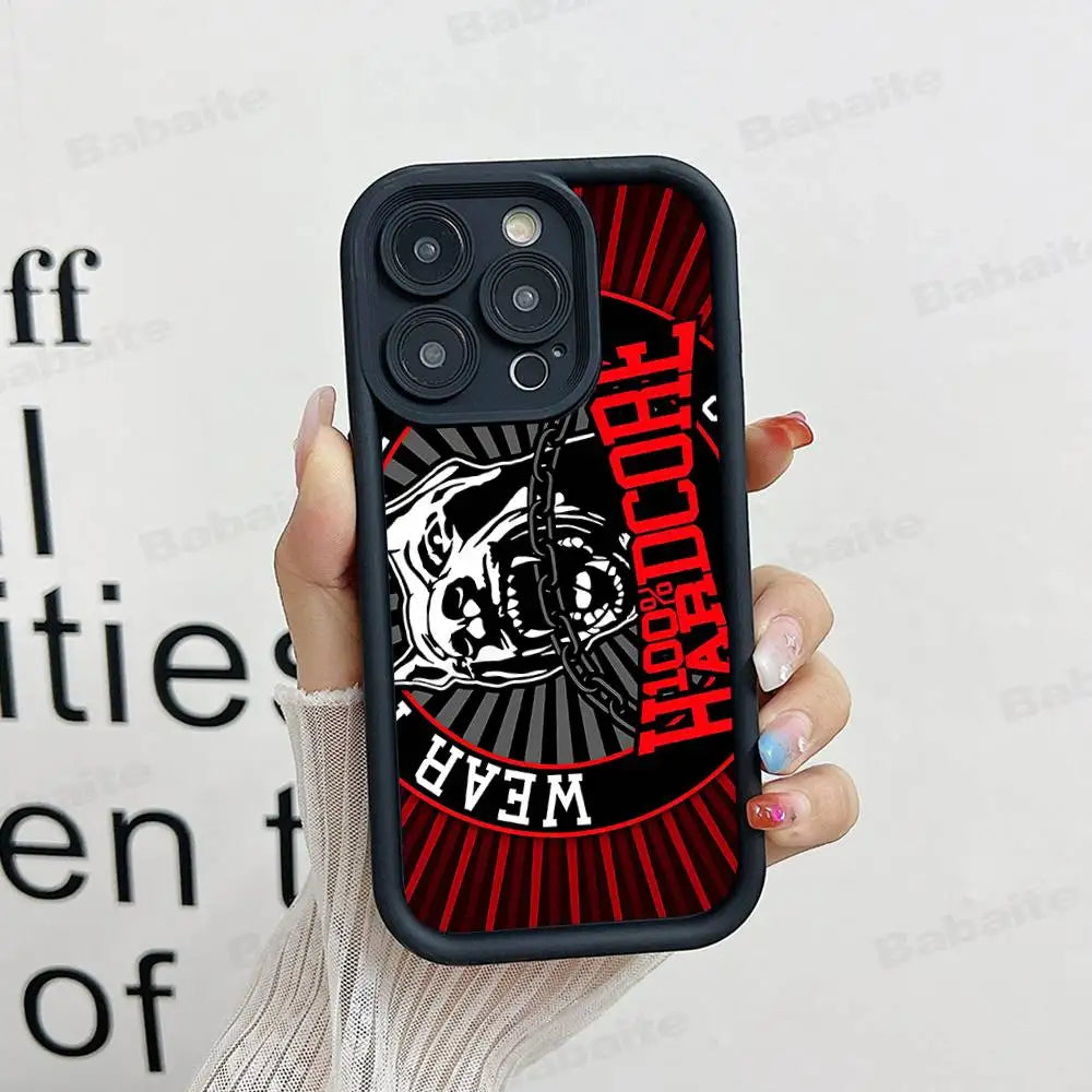 100 Hardcore Dog To The Bone Phone Case For IPhone 17 16 15 14 13 12 11 Pro Max Mini Plus Soft TPU Back Cover