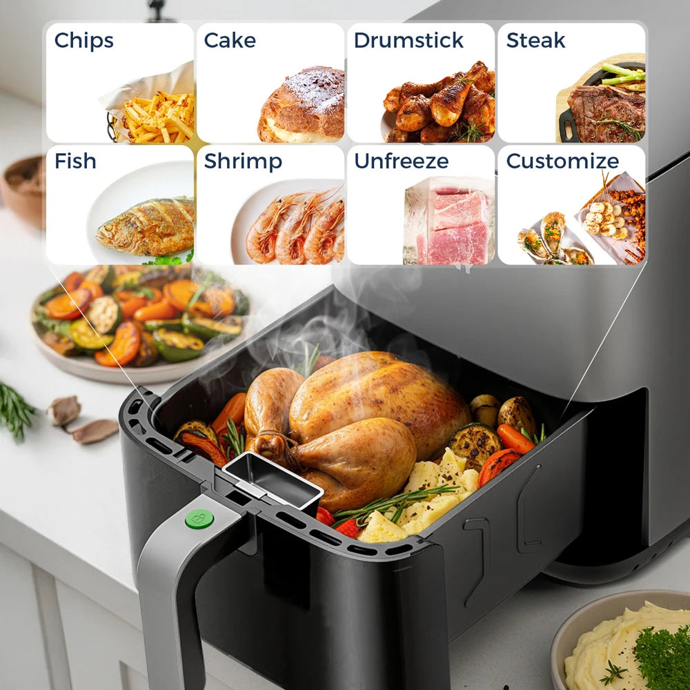5L Electric Air Fryer Oven - Oilless Touch Control Cooker for Family Size Meals Hot Air Frier
