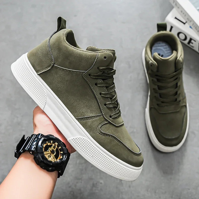 Fashion Men Casual Shoes Platform Non-slip Man Walking Sneakers Lightweight Male Running Shoes Breathable Platform Sport Shoes
