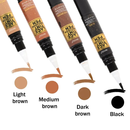 Lace Tint Pen for Wigs Long-Lasting Easy Apply Natural-Looking High Viscosity Hair Tint for All Hair Types