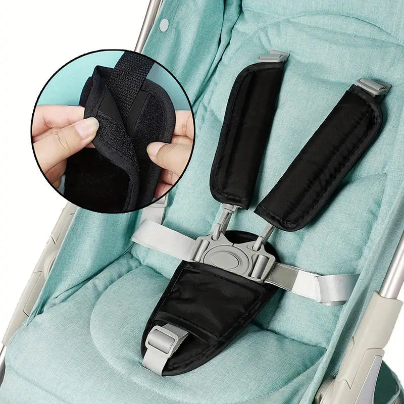 Baby Stroller Protective Belt Baby Safety Car Seat Belt Pads Universal Stroller Shoulder Strap Covers Soft Cushion Pram Guard