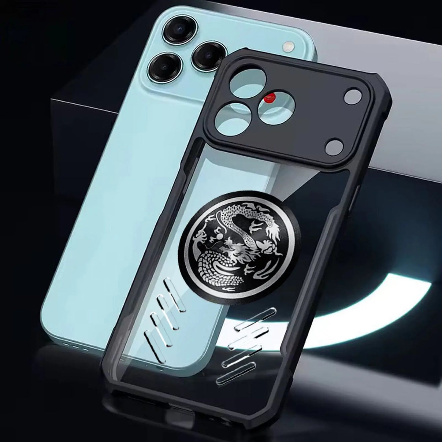 Heat Dissipation Phone Cases For Hotwav A17 Pro Max Case Magnetic High-permeability Four-corner Shock Proof Clear Cover 03-04-11