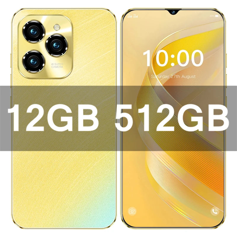 HOT 2026 NEW Original For 40 Pro Brand New 6.8 inch Full Screen Smartphone 4G 5G Cell Phone 6800mAh Mobile Phones Global Vers