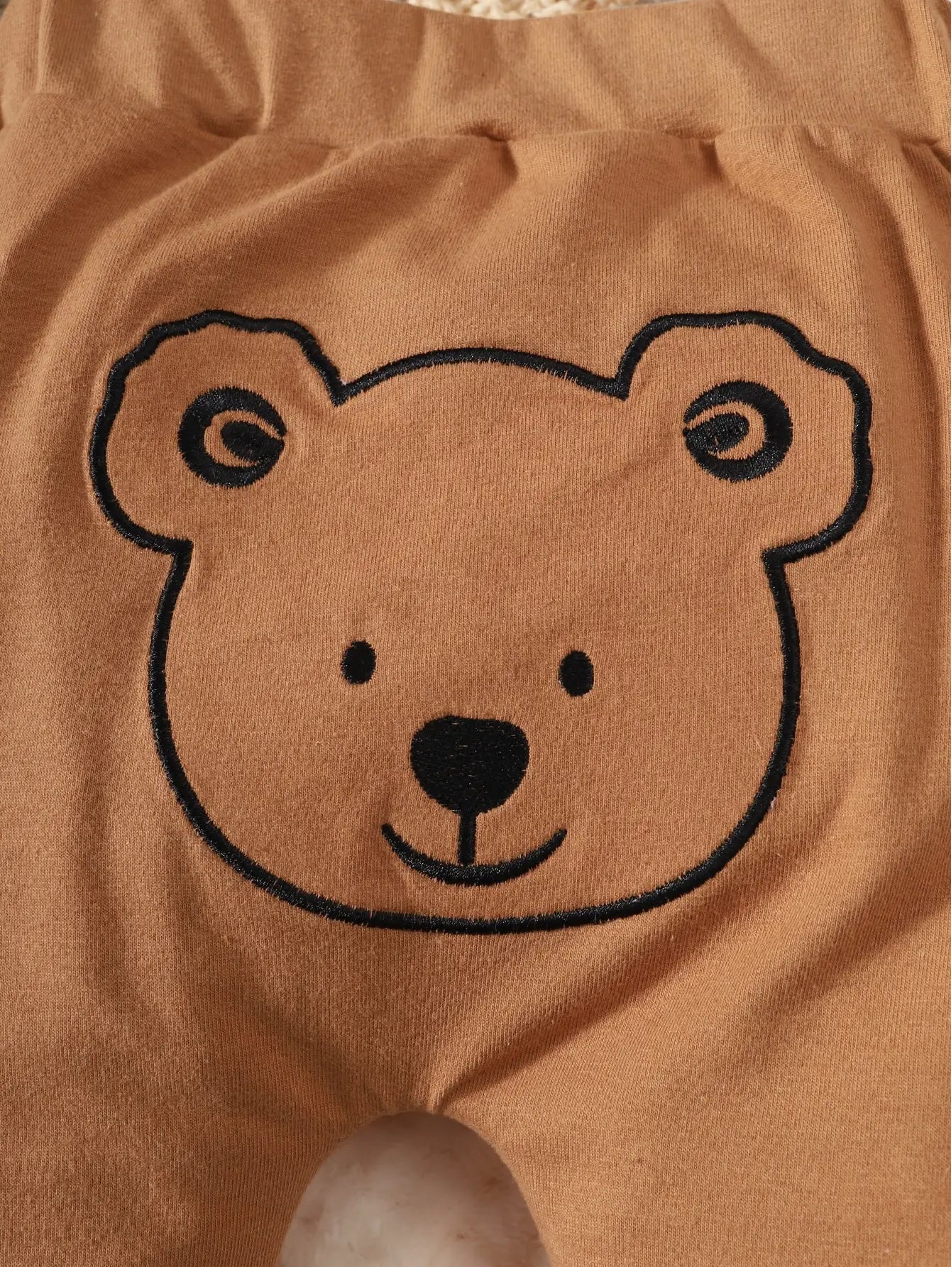 Winter 0-1 Years Old Cool Boys  Long Sleeved Bear Print Pattern Tops And Sports Pants Casual Sweatshirt Casual  2-Piece Set