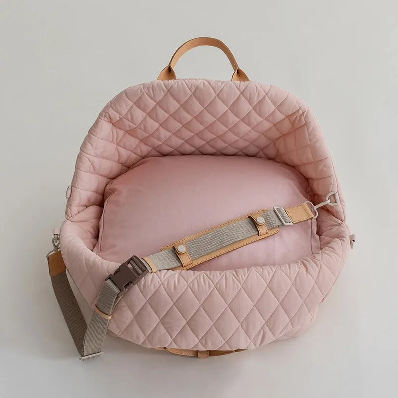Large Size New Nylon Waterproof Pet Carrier Car Dog Cat Bag Removable Pet Bed Stylish Pet Bag - Crossbody/Shoulder