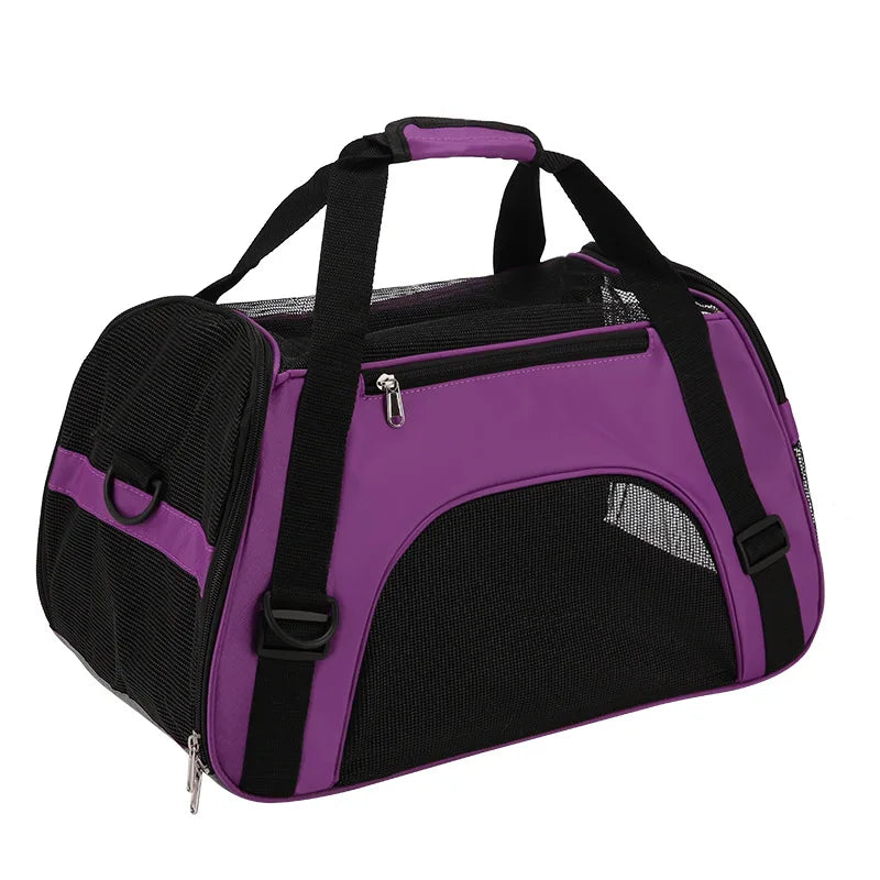 Outdoor Car Cat Travel Bag Portable Cat Carrier Dog Kitten Backpack Pet Handbag Breathable Mesh Cross Bag For Cat accessories