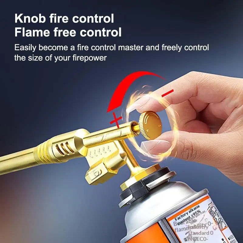 Butane Torch Extended Copper Tube 1300℃ BBQ Flame Gun Copper Aluminum Soldering Tool Liquefied Propane Gas Torch
