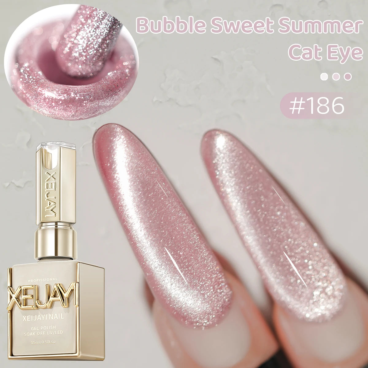 6 Colors 15ml Gel Nail Polish Soaking UV LED Nail Gel Female Nail Art Tools Fashion Nails For Home Salon Nail Art DIY