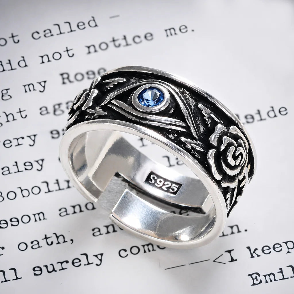 VENTFILLE 925 Sterling Silver Rings for Women Couple Blue Stone Star Jewelry  Party Birthday Gift Dropshipping Wholesale