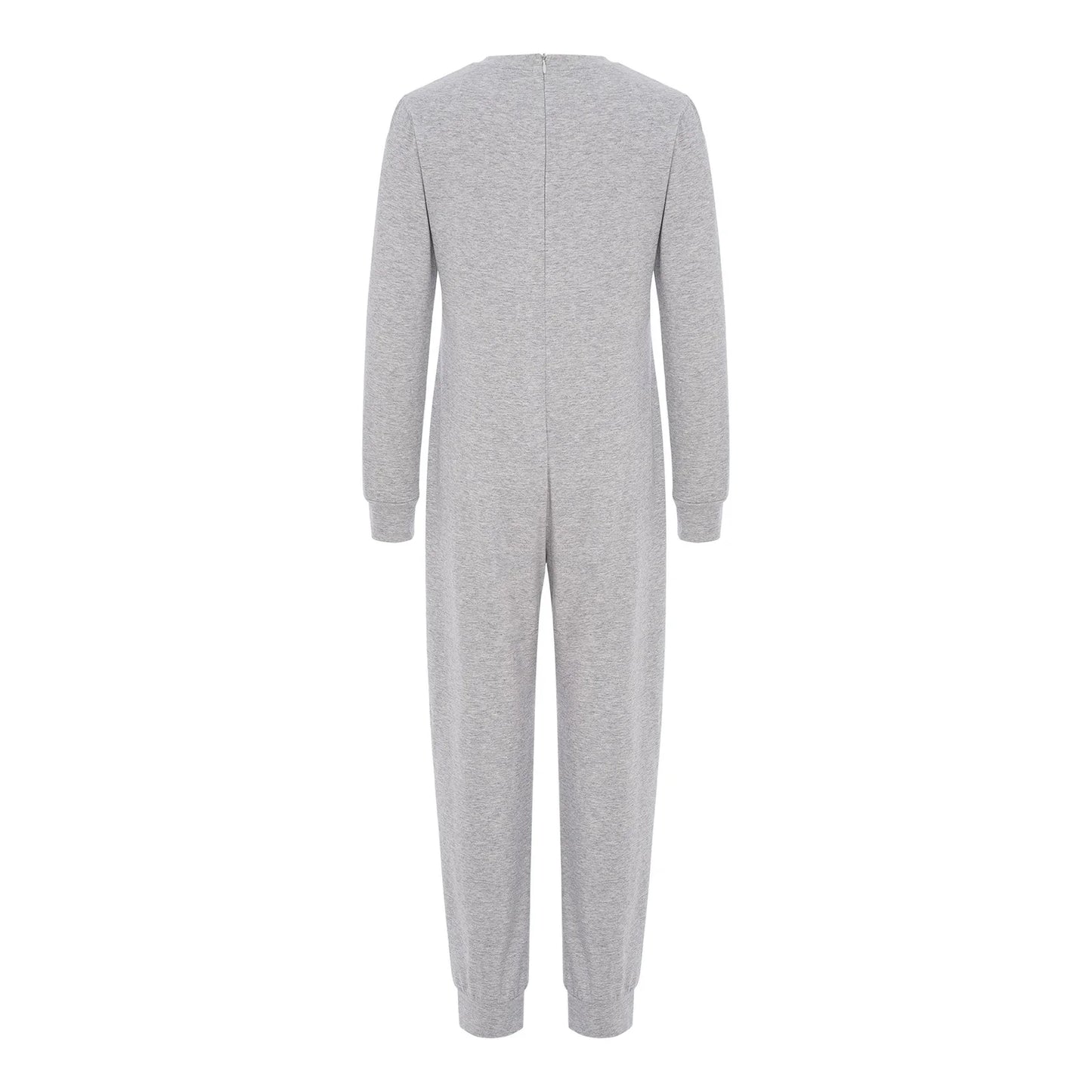 Children Special Needs Adaptive Clothing Solid Color Long Sleeve Zipper Back Jumpsuit Cotton Rompers Workout Sports Bodysuit