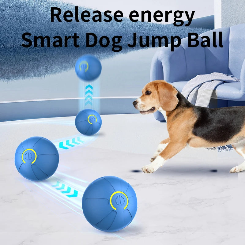 Smart Dog Toy Ball Automatic Interactive Pet Electronic Rolling USB Rechargeable Moving Bouncing for Puppy to Large dog Chew Toy
