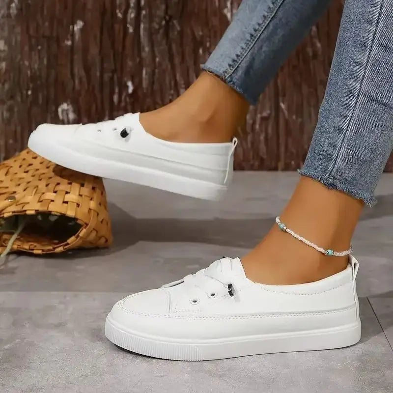 Spring and Summer Fashion New Breathable Round Toe Mouth Casual and Comfortable Flat Walking Shoes Sneakers Zapatos De Mujer