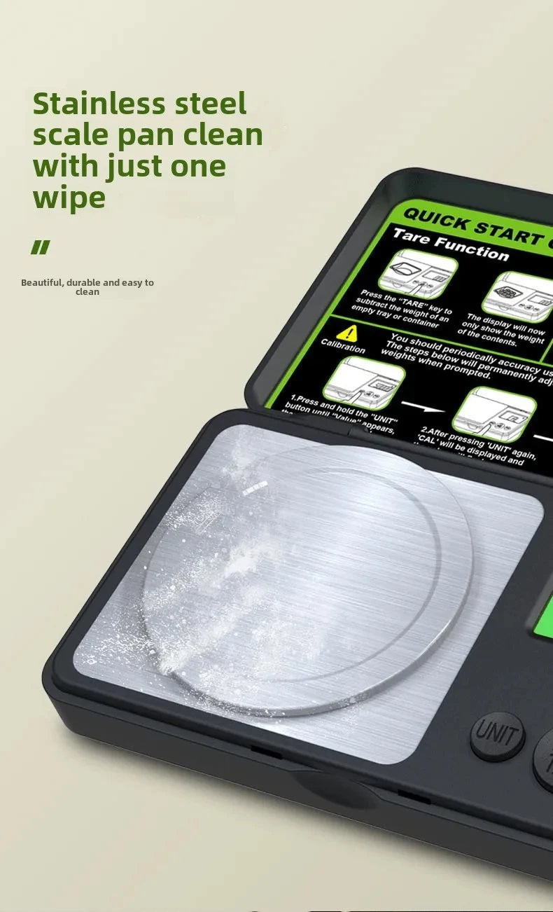 Mini Digital Scale Jewelry Milligram Scales Portable Kitchen Baking Scale 100g 0.001g High Accuracy Milligram Scall Transition