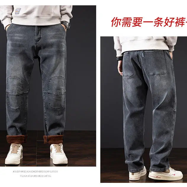 Summer Designer Clothes High Quality Punk Harajuku Fashion Casual Plus Size Slim Fit Denim Jeans for  2025 Cowboy Pants for Men