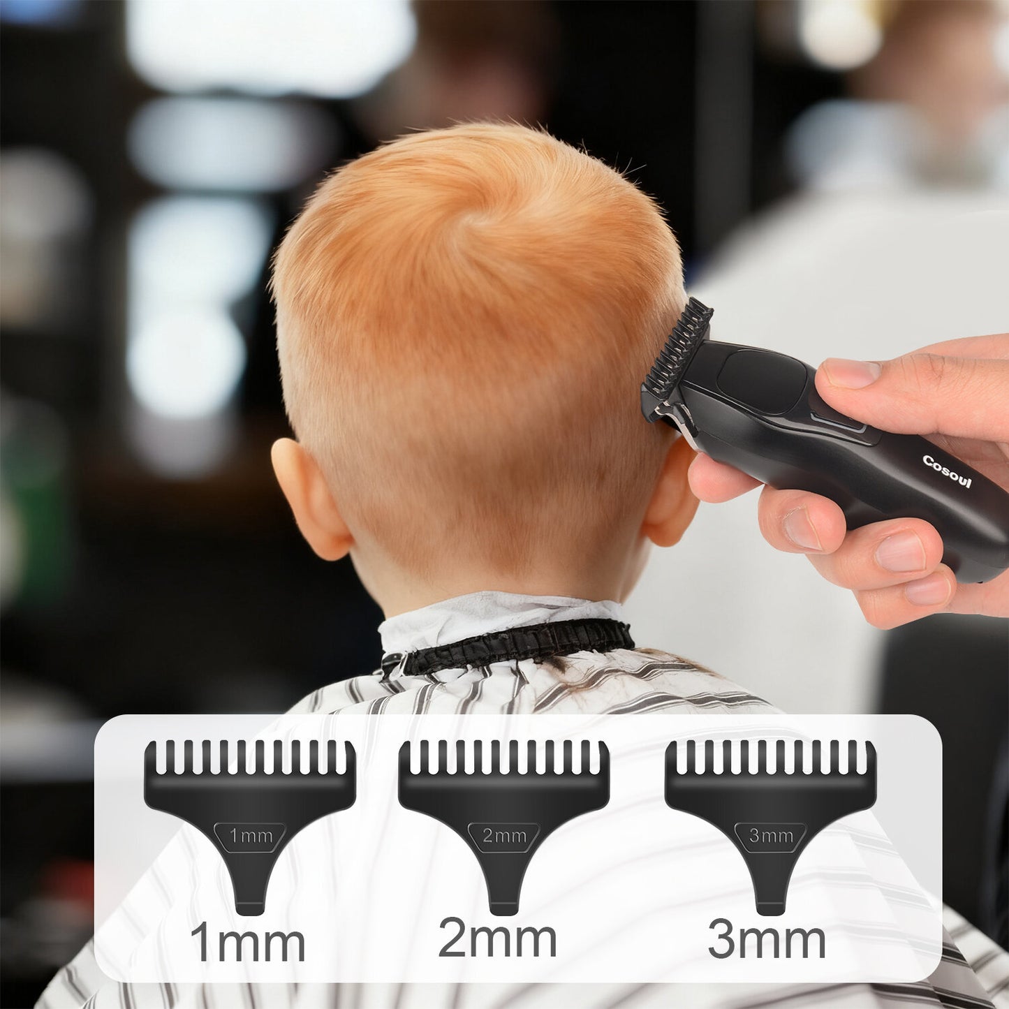 COSOUL Hair Trimmer Compact Beard Trimmer for Men Professional Hair Clipper Portable Mens Mustache Trimmer Face Bald Head Razor