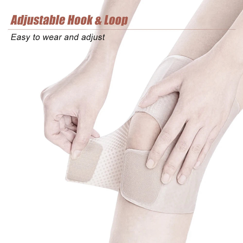 1PC Knee Brace, Compression Sleeve Support with Side Stabilizers, Men Women, Lightweight & Breathable Support For Injury Recover