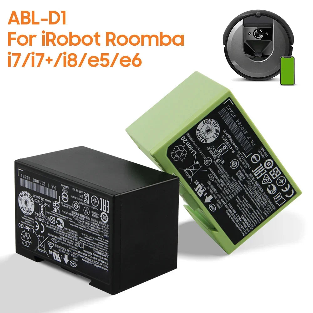 Battery ABL-D1 ABL-D2 For iRobot Roomba i7 i7+ i8 e5 e6 i7550 5150 e6198 i755020 i7158