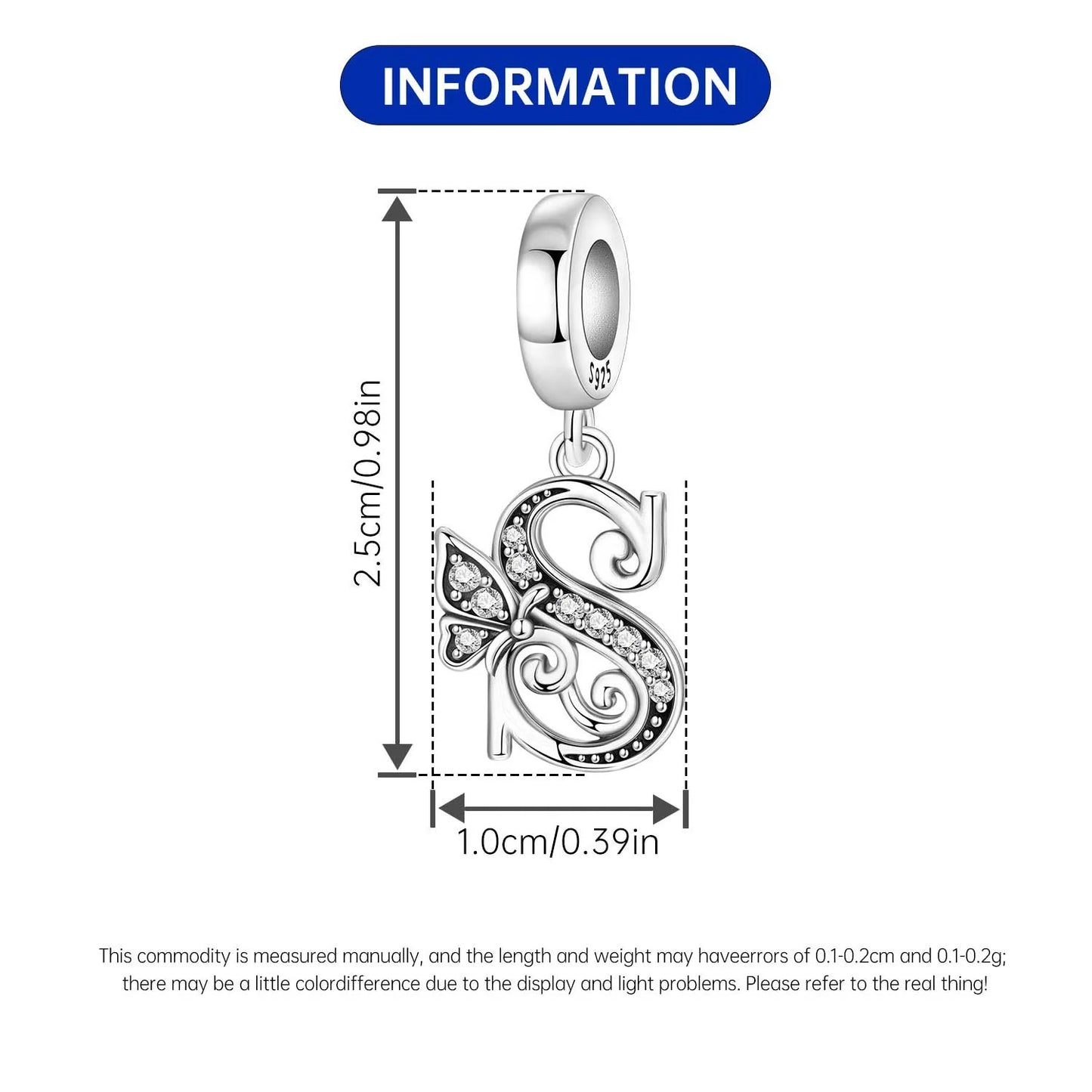 2026 New 925 Sterling Silver Zircon Scroll Grass Pattern 26 Letter Bead Charms for Women Fit DIY Bracelet Necklace Jewelry Gift