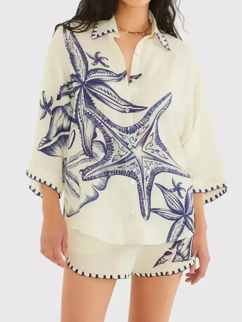 Summer Clothes 2 Piece Outfits For Women 2026 Linen Casual Shirt Cardigan Short Set Outwear Cover Beach Sea Costumes Pareo Praia