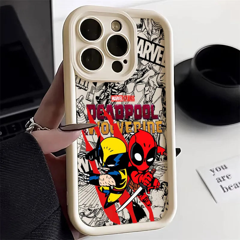 Cool DeadpoolS & WolverineS Phone Case for iPhone 17e 17 16e 16 15 14 13 12 11 Air Pro Max Mini XR XS X Plus Soft TPU Back Cover
