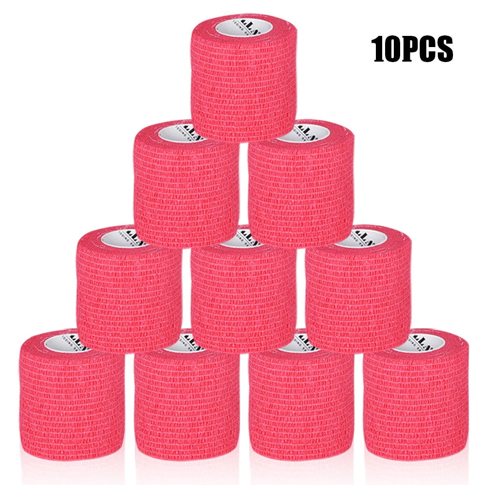 16/10/3PCS Tattoo Grip Bandage Colorful Self Adhesive Wrap 5cm X 4.5m Non Slip Handle Tape Tattoo Machine Grip Cover Supplies