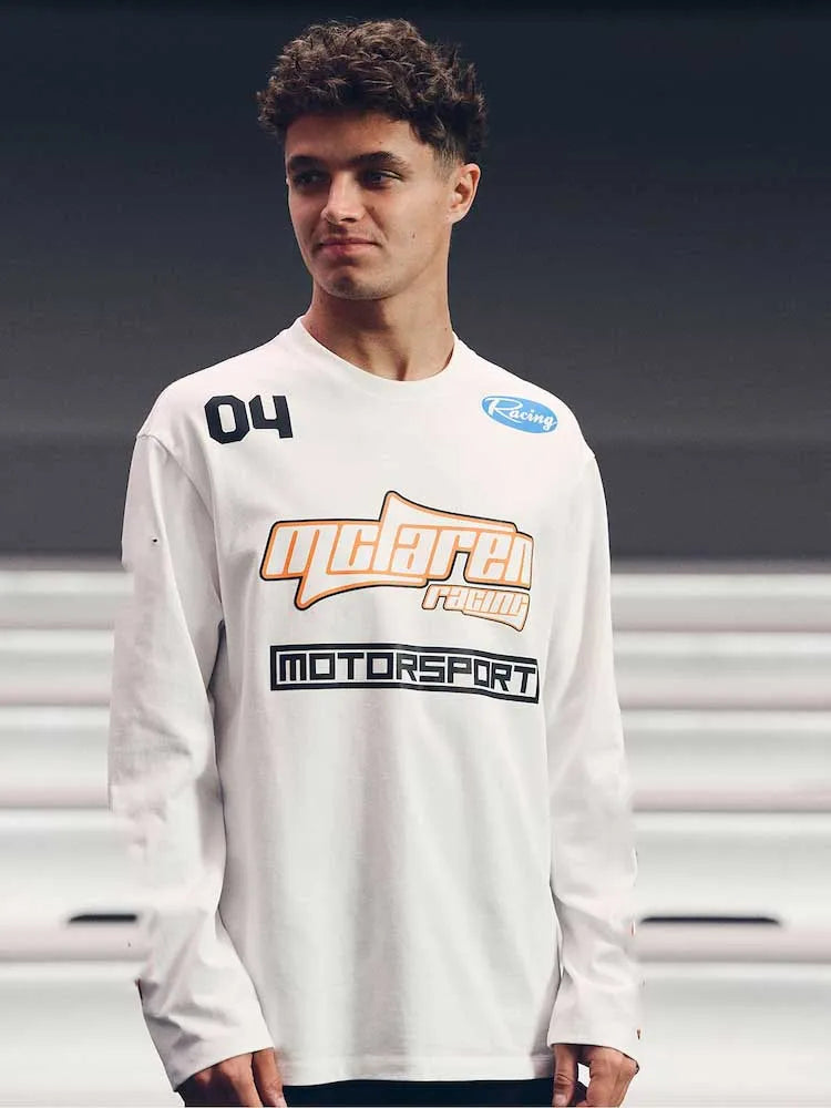 F1's Latest Motorcycle Racing Car Norris Long Sleeved T-shirt for Men and Women, Sports and Leisure Trend for Adults