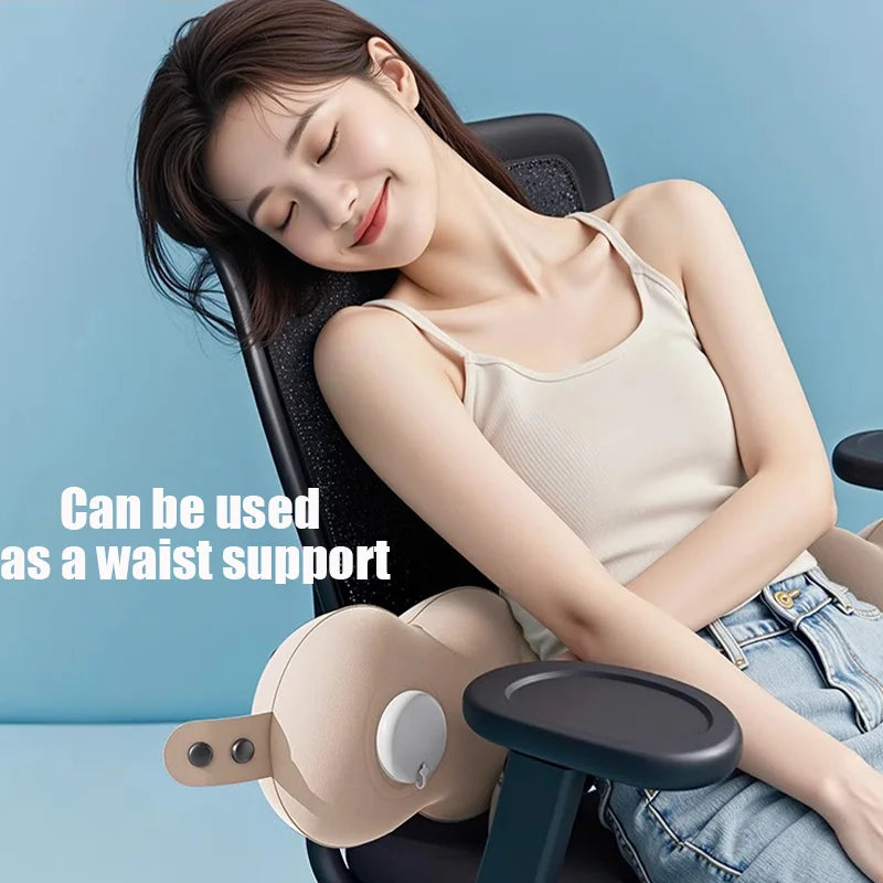 Travel Pillow Inflatable U-Shape Neck Pillow Portable Cervical Orthopedic Protection Airplane Neck Pillows Travel Essentials