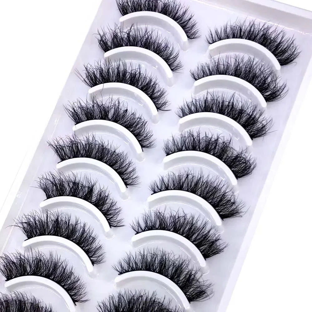 33 Style 10/50/100 Boxes 10Pairs Natural 3D Mink False Eyelashes Makeup Fake Eye Lashes Faux Cils Make Up Beauty Tools Wholesale
