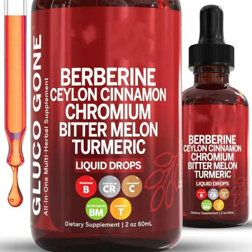 60ml Berberine Cinnamon Drops For Health Immune Support, Gut Health,Metabolism, Antioxidant- Ceylon Cinnamon Flavor