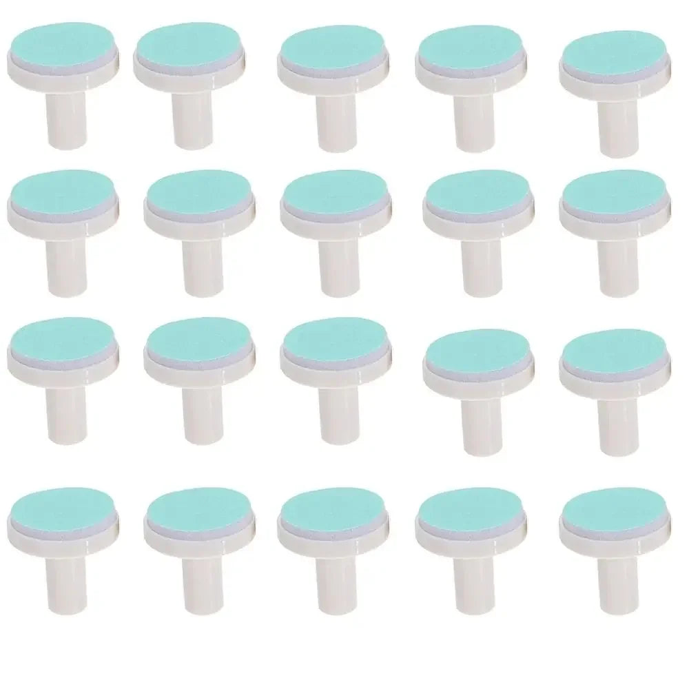 20Pcs Nail Baby File Pads Trimmer Replacement Grinding Head Pad Electric Clippers Heads Disc Sandpaper Infantnewborn Polish Toe