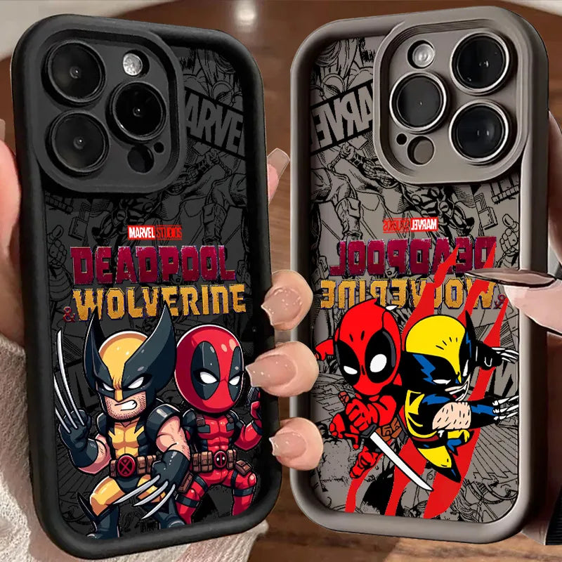 Cool DeadpoolS & WolverineS Phone Case for iPhone 17e 17 16e 16 15 14 13 12 11 Air Pro Max Mini XR XS X Plus Soft TPU Back Cover