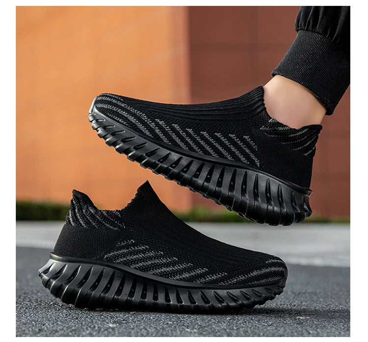 Men Sock Shoes Women Running Thick Sole Fashion Casual Sneakers Breathable Sport Shoes Couple Walking Fashion Sneakers Shoes