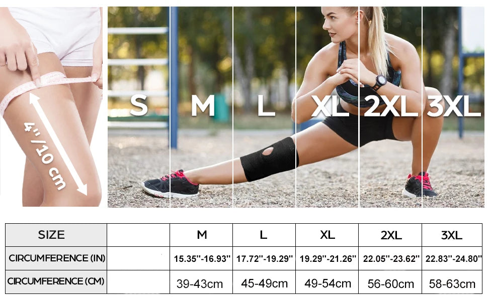 NEENCA Knee Brace for Knee Pain Compression Knee Support with Air Mesh Fabric Side Stabilizers Meniscus Tear ACL Arthritis Relie
