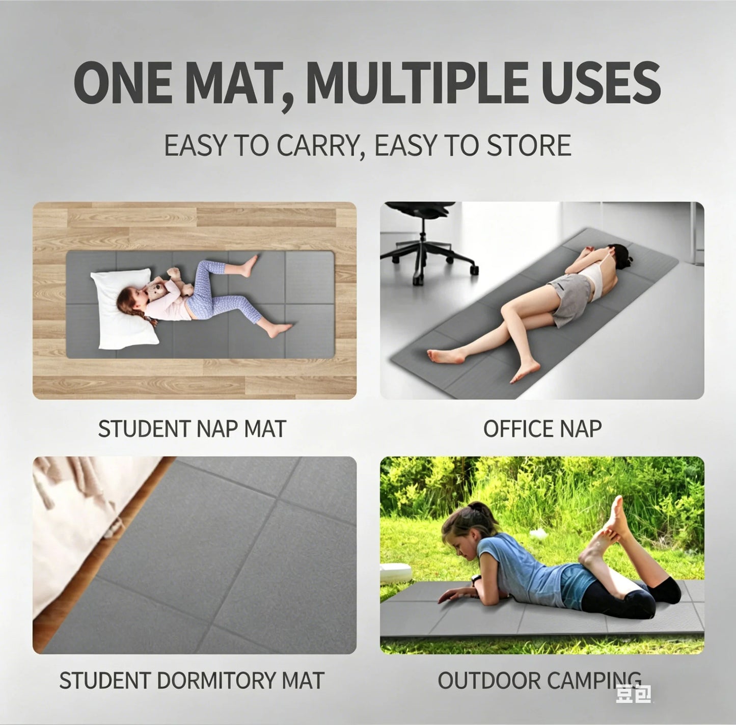 6/8mm Thickness TPE Foldable Yoga Mat Exercise Mat For Travel Yoga Pilates Home Floor Workouts Gymnastics Mat Fitness Equipment