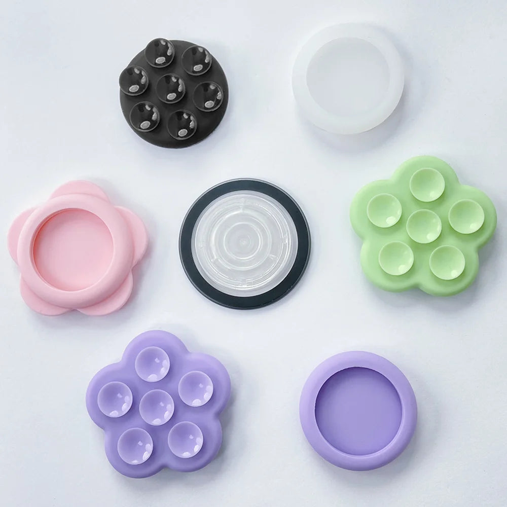 Grippopso Universal Magnetic Suction Cup Phone Holder Mirror Shower Silicone Suction Phone Case Grip Stand Holder for IPhone