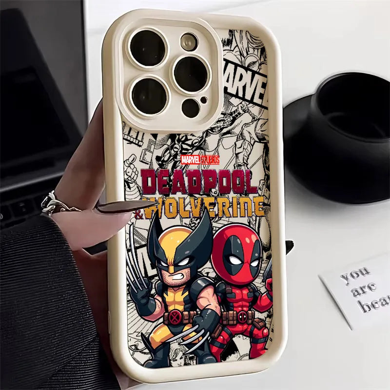 Cool DeadpoolS & WolverineS Phone Case for iPhone 17e 17 16e 16 15 14 13 12 11 Air Pro Max Mini XR XS X Plus Soft TPU Back Cover