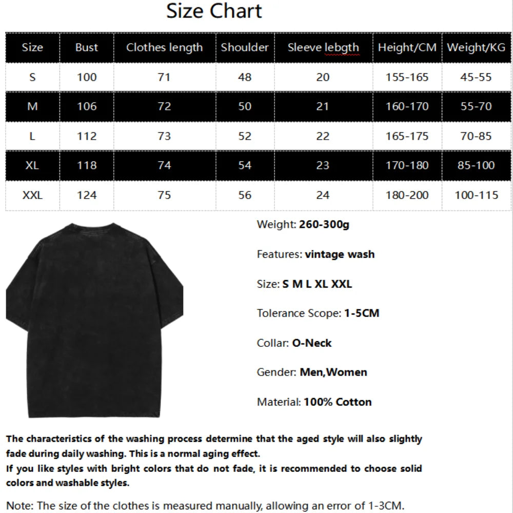 Motoko Kusanagi Ghost In The Shell Clothing Men Women Manga T-shirts Vintage Washed T Shirt Casual Cotton Tee Harajuku Tshirt