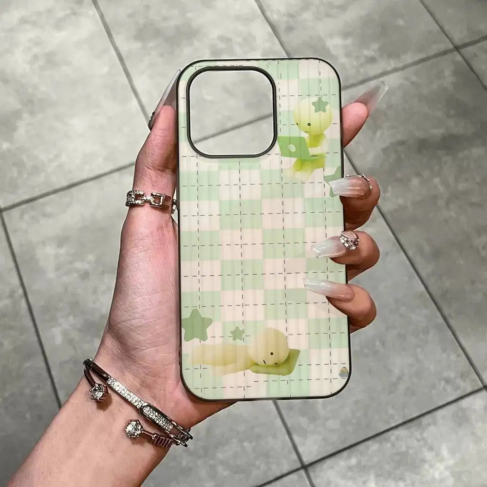 Cute S-Smiski Phone Case For IPhone 17 16 15 14 Plus 11 12 13 Pro Max Shockproof Protection Soft Back Cover