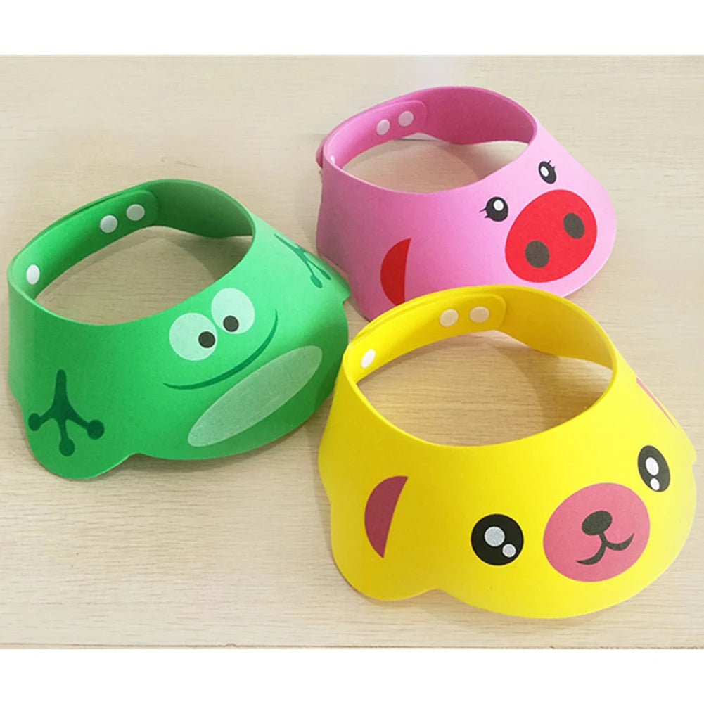 Baby Shampoo Cap Adjustable Kids Infant Ear Protection Shampoo Cap Cute Bathing Visor Wash Hair Hat Children's Protect Eyes Hair