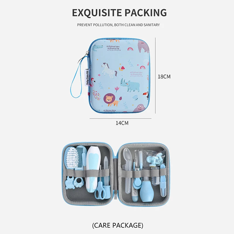 20PCS Baby Grooming and Health Kit Safety Care Set Newborn Nursery Health Care Set with Hair Comb Nail Trimmer Nose Cleaner